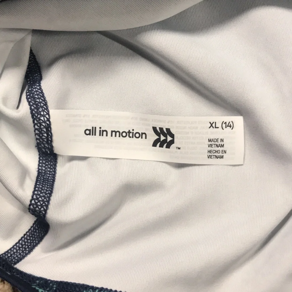 All In Motion 🐠 Cropped Girls Strappy Back Tank Size XL (14) | NWT - Picture 4 of 5